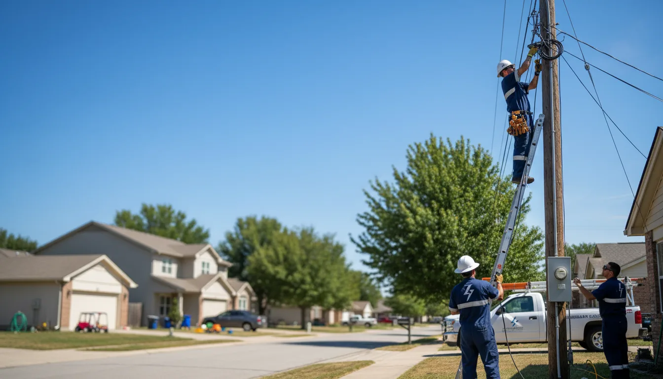 Residential electrician providing installation services in Marble, NC